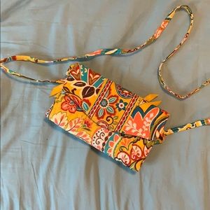 Vera Bradley Crossbody Wallet - Paisley Floral
